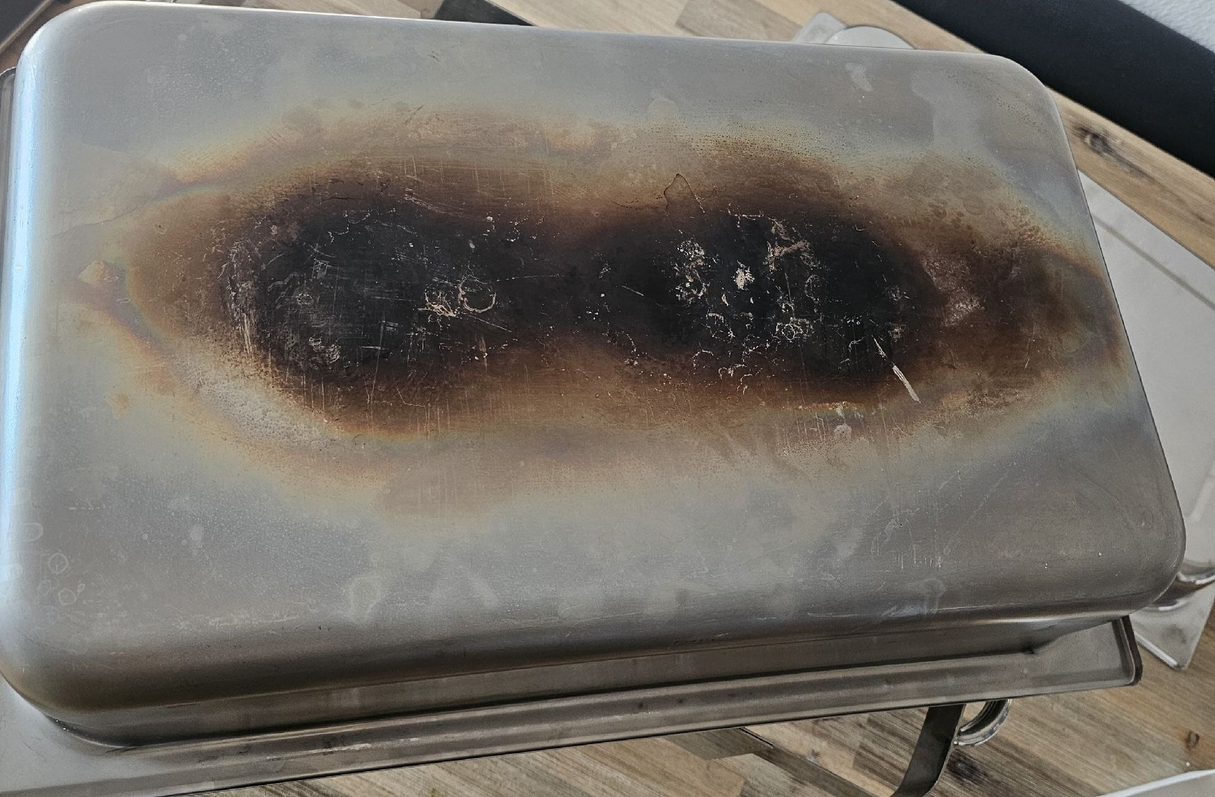 Elettrodomestici da cucina: Edelstahl Chafing Dish / Speisewärmer / Bainmarie – Usato da Basel venduto da Allerlei-Basel 2