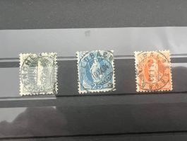 Lot stehende Helvetia Vollstempel  super schön gest.  (G634)