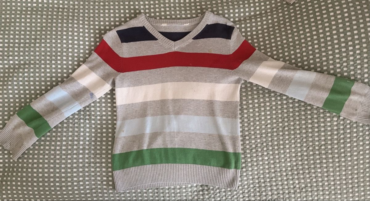 H&M Maglioni & Felpe: H&M Pullover, Gr. 122/128 gestreift  – Usato da Thun venduto da Spiga-Wenger 1