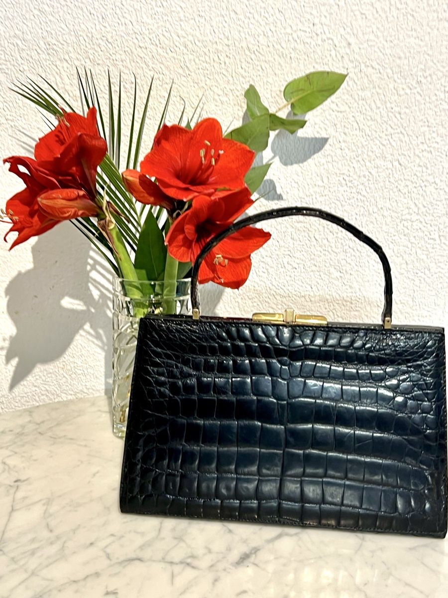 Sacs femmes: Croco Leather Handbag – D'occasion à Rüschlikon par topswissvintage 2
