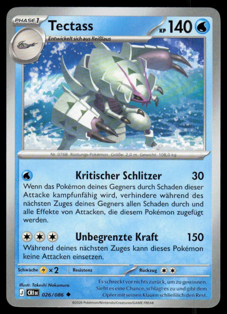 Pokémon Carte collezionabili: Pokemon Tectass 026/086 – Usato da Herisau venduto da Pokemon2025
