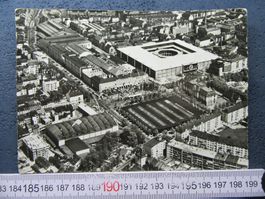 KLEIN-BASEL FLIEGERAUFNAHME AGELOBA 1955 MESSEAREAL BS AK