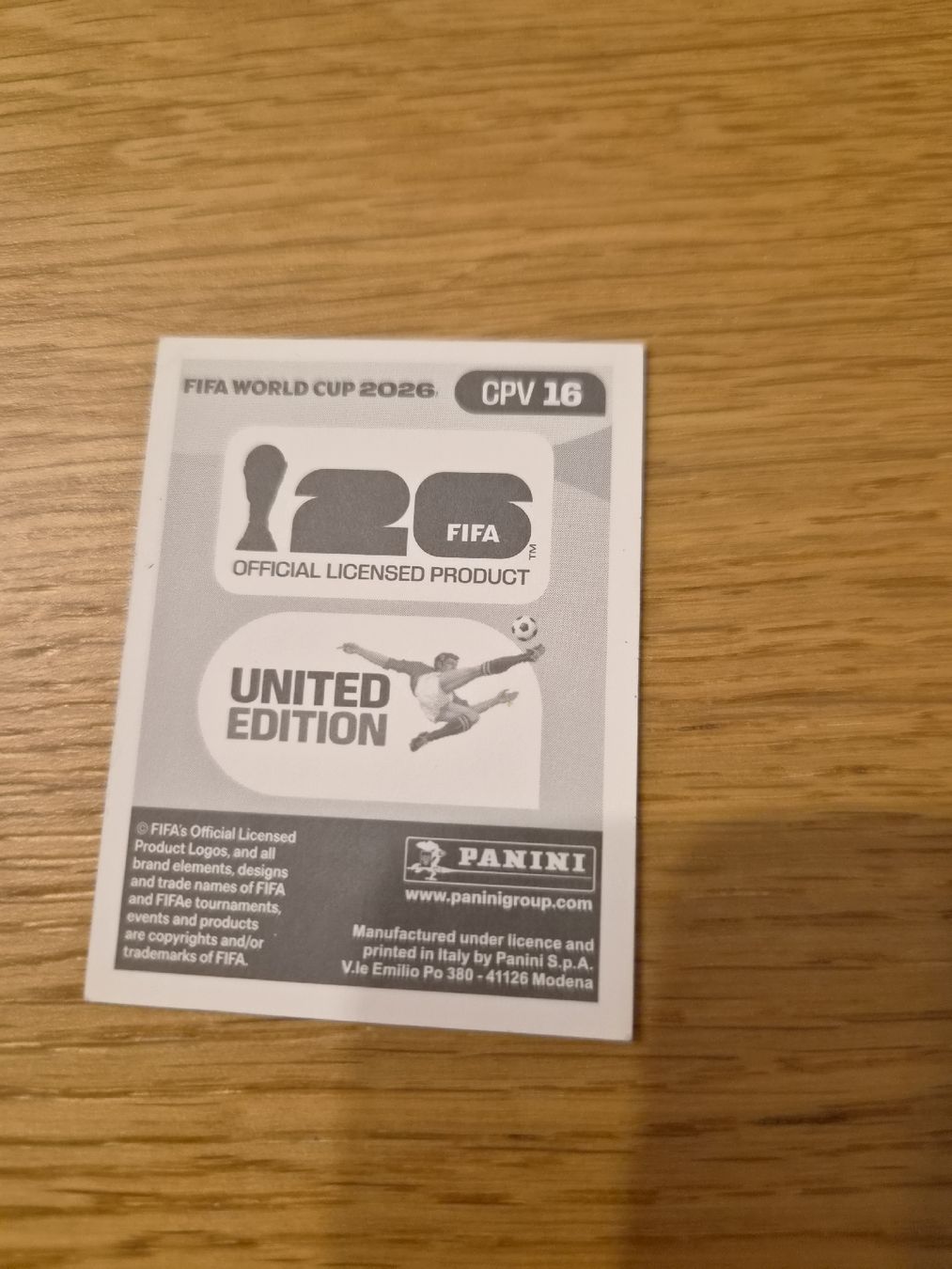 Panini Carte collezionabili: Fifa World Cup 2026 United Edition CPV 16 – Nuovo (secondo la descrizione) da St.Gallen venduto da Avena135 1