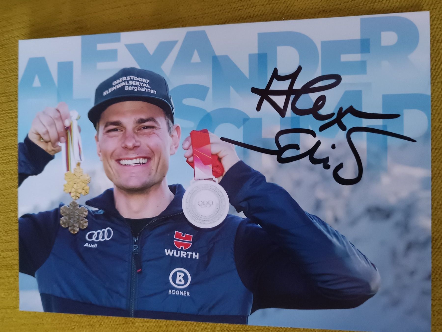 Autografi: Alexander Schmid -  handsigniert - Weltmeister – Usato da Menziken venduto da Autogramme