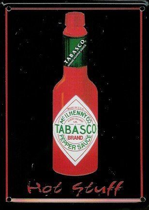 Insegne: Blechschild 3D-TABASCO-HOT STUFF – Nuovo e nell'imballaggio originale da Rupperswil venduto da big-one-sale
