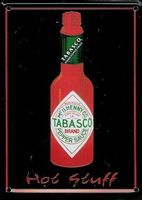 Blechschild 3D-TABASCO-HOT STUFF