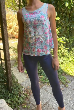 Tally Weijl Top di viscosa fantasia floreale,S/M- estivo