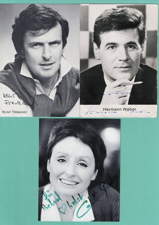 3 Autogrammkarten - Schweizer Promi SF (Gebraucht) in Frenkendorf für ...