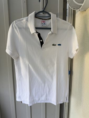 Lacoste Live Poloshirt Grösse 4 mit Krokodil und Katzenmotiv