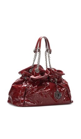 Org.Christian Dior Lackleder Handtasche in Rot, Top Zustand
