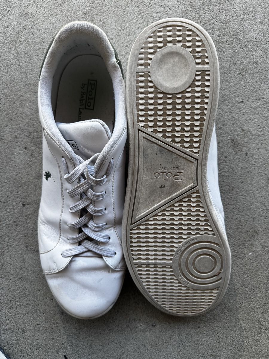 Ralph Lauren Herrenschuhe: Weisse Sneaker Polo Ralph Lauren, GR 48 – Gebraucht aus Würenlos von Rekalo 1