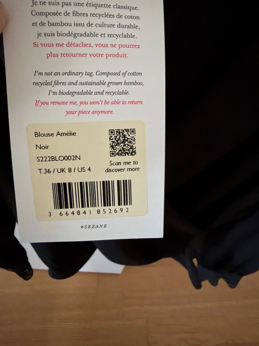 Sezane Chemisiers: Blouse Sézane Amélie  – Neuf avec emballage d'origine à Le Landeron par lea_b7hs 3