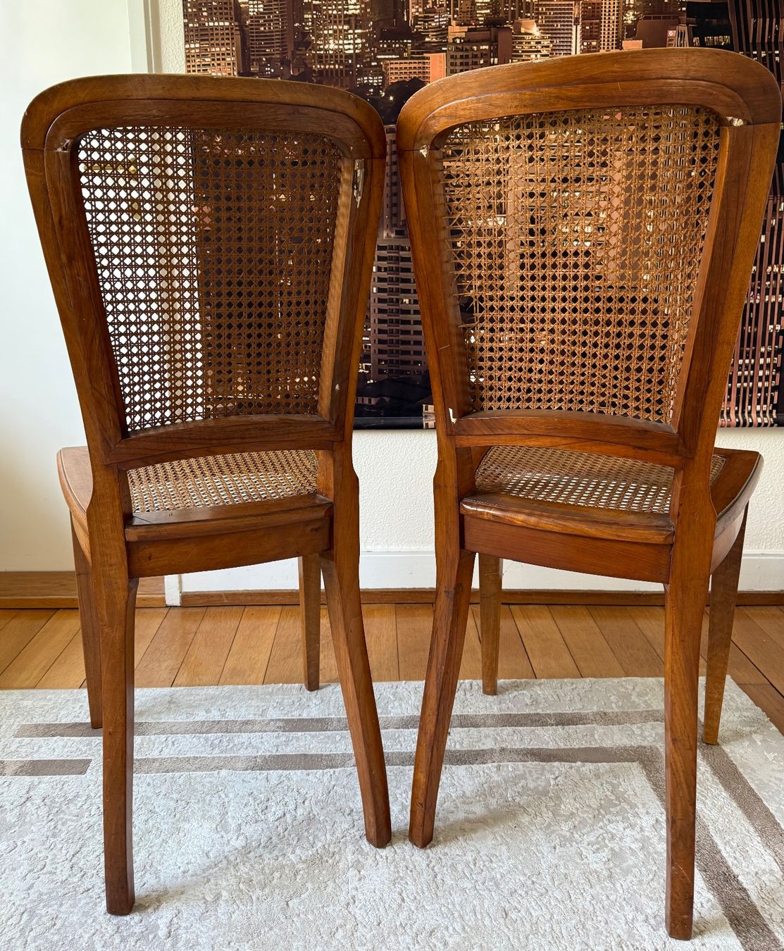 Sedie: 2er Set Stühle, Holz, Wiener Geflecht – Usato da Wohlen AG venduto da homecollectivech 5