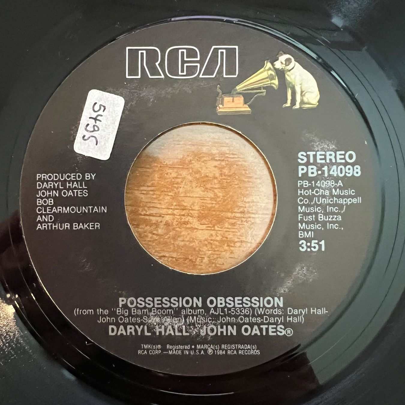 Schallplatten: Daryl Hall & John Oates - Possession Obsession / 1. US 1985 – Gebraucht aus Gais von soundcave57 2