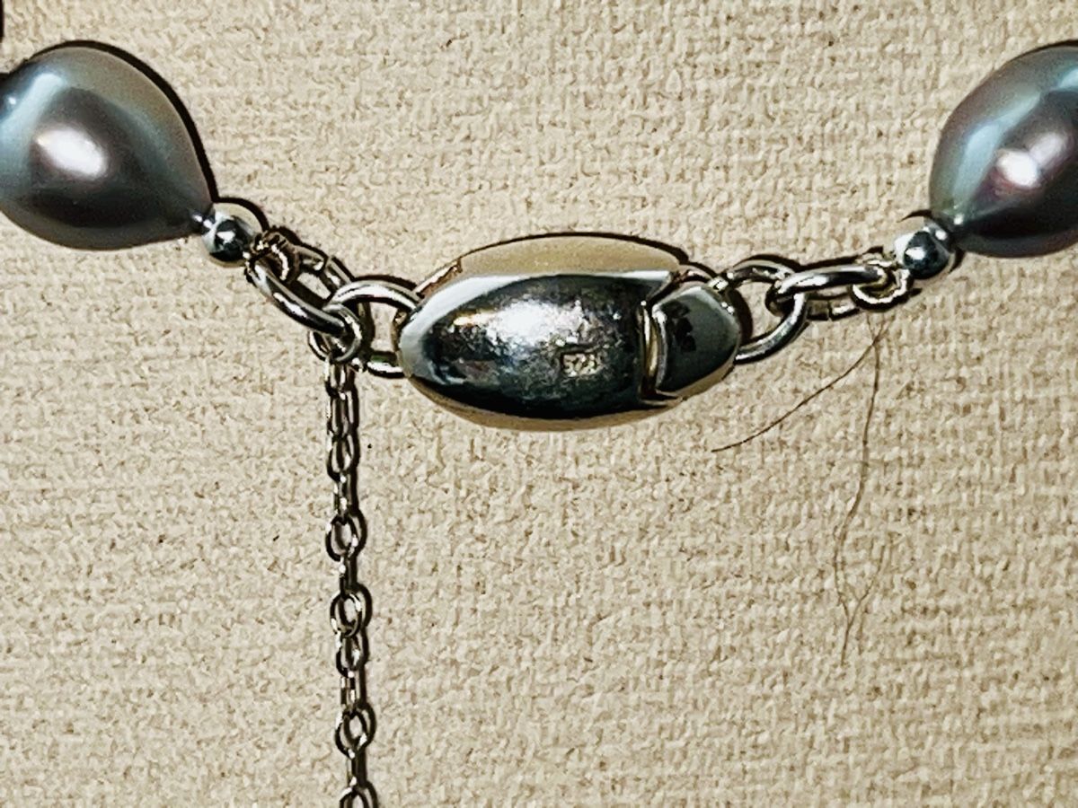 Edel Ketten: Perlenkette grau Silber 925 - 48 cm edel – Neu (gemäss Beschreibung) aus Basel von MarhiAliss68 7