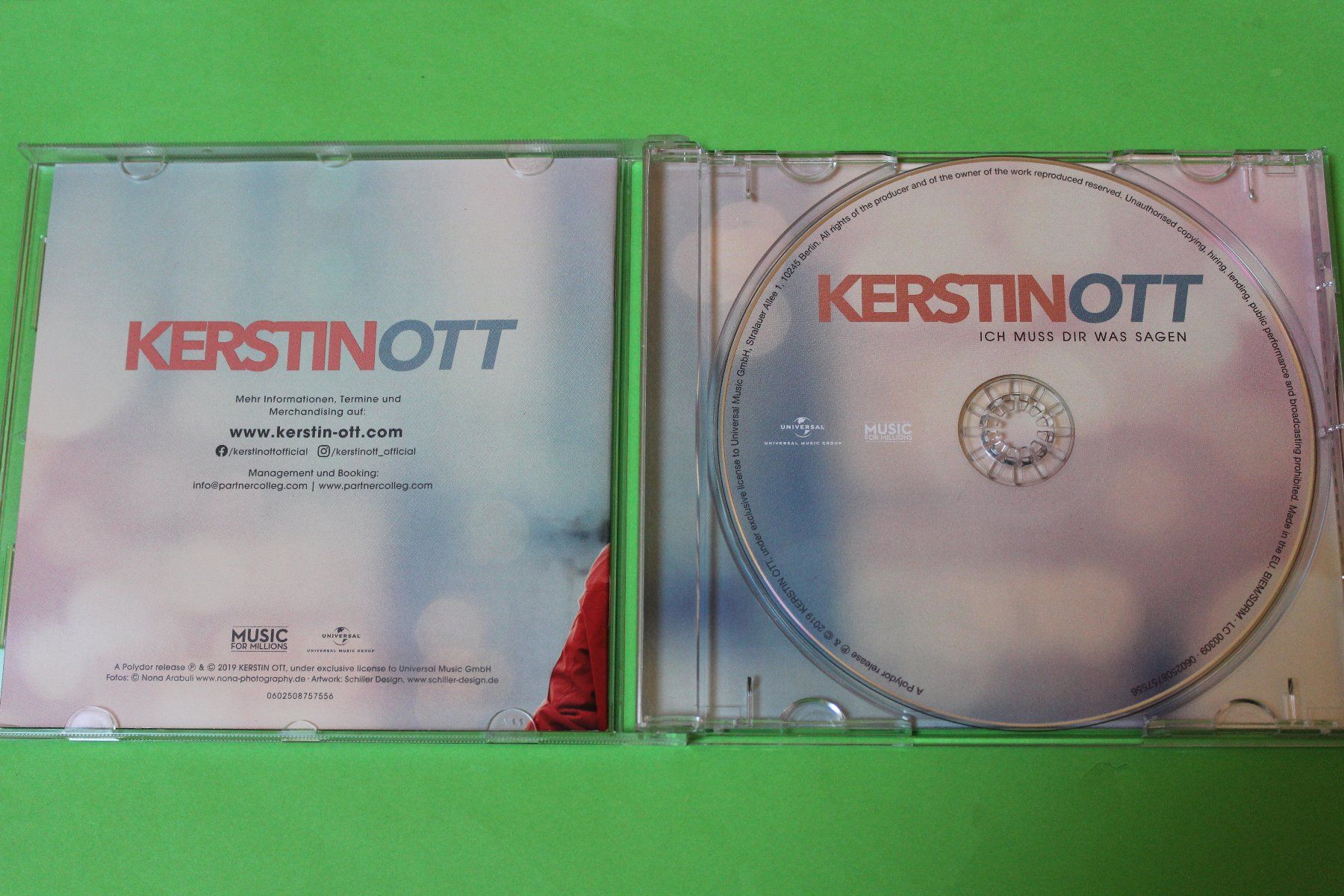 CDs: KERSTIN OTT - ICH MUSS DIR WAS SAGEN CD 2019 – D'occasion à Tübach par JamesStone 2