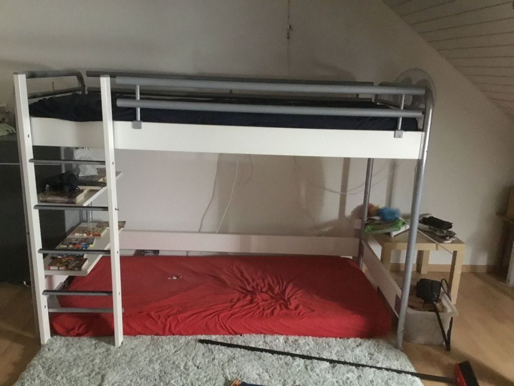 KOPEKS Hochbett Für Hunde XL | Mit Wasserdichter Matratze | Grau/Schwarz | Für Große Hunderassen