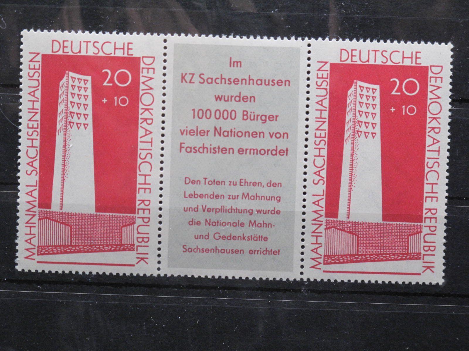 Tutti i francobolli: DDR 1960 Sachsenhausen  ** ZH – Usato da Wil SG venduto da fva01