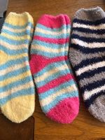 3x Kuschelsocken - flauschig weich-Wohlfühlen- Zeit für Dich