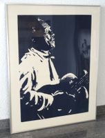 Lithographie New Orleans Musiker, signiert und bez.