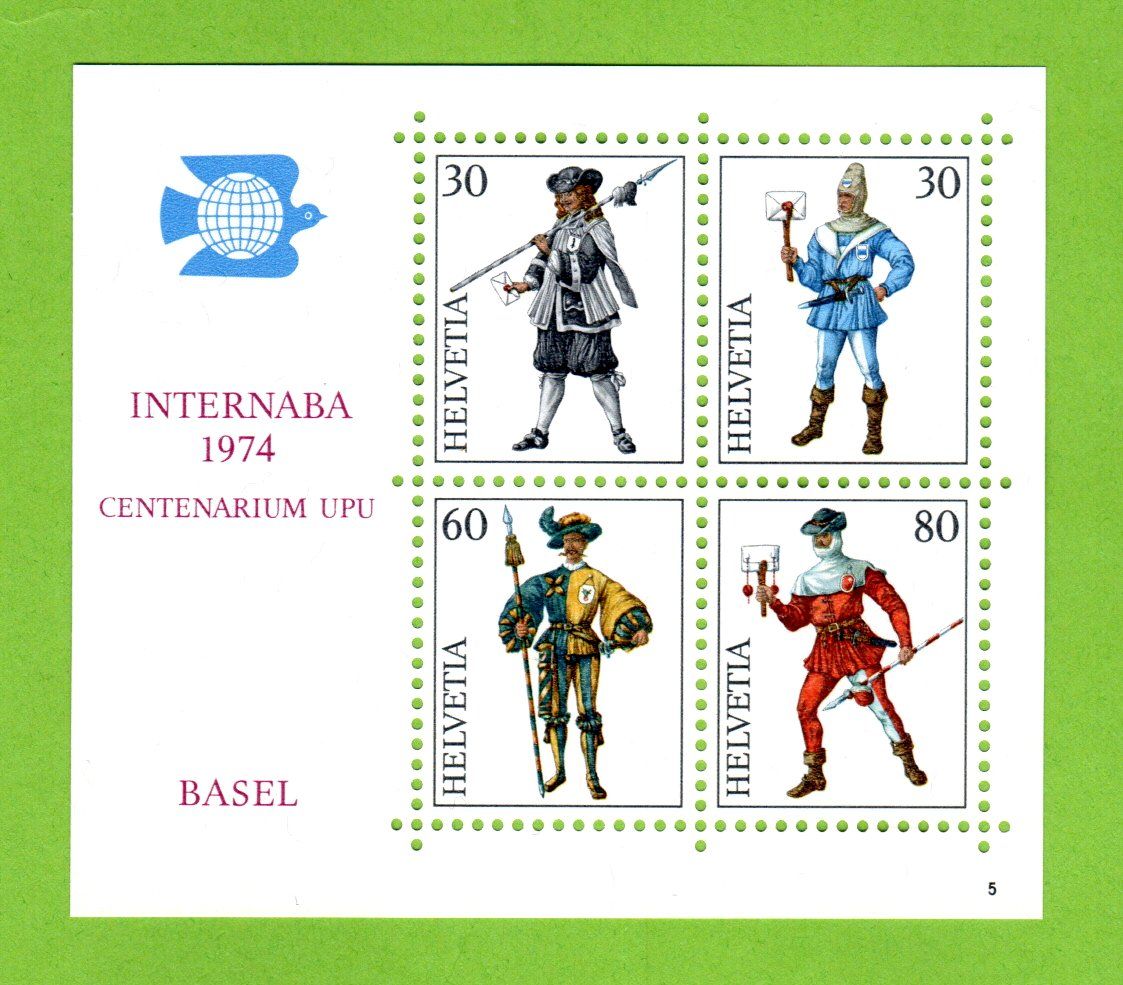Tutti i francobolli: 1974 INTERNABA Block postfrisch – Nuovo (secondo la descrizione) da Stein am Rhein venduto da Huehnerhund
