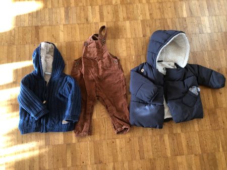 Kinderkleider und Schlafsack Tinsulate Gr. 80