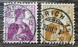 TR103 Timbre Suisse Oblitere 1913/14
