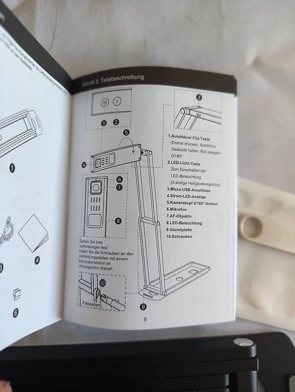 Scanner: Mobiler 16 MP Dokumentenscanner bis A3 – Nuovo e nell'imballaggio originale da St.Gallen venduto da becks0815 3