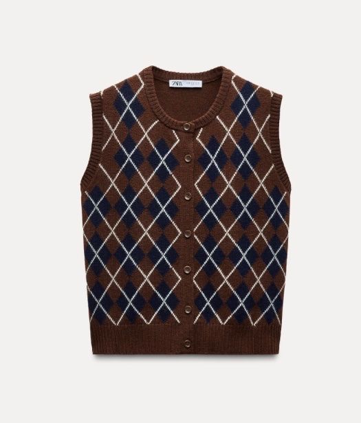 Zara Gilet & Giacche senza maniche: ZARA Strickweste mit Reutermuster - neu - – Nuovo (secondo la descrizione) da Jona venduto da vanessasupermarket20 3