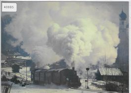Dampfzug Tegernseebahn in Gmünd Winter 1986