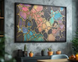 Abstrakt A1421⚡️Original-Acrylgemälde auf Leinwand 172cm