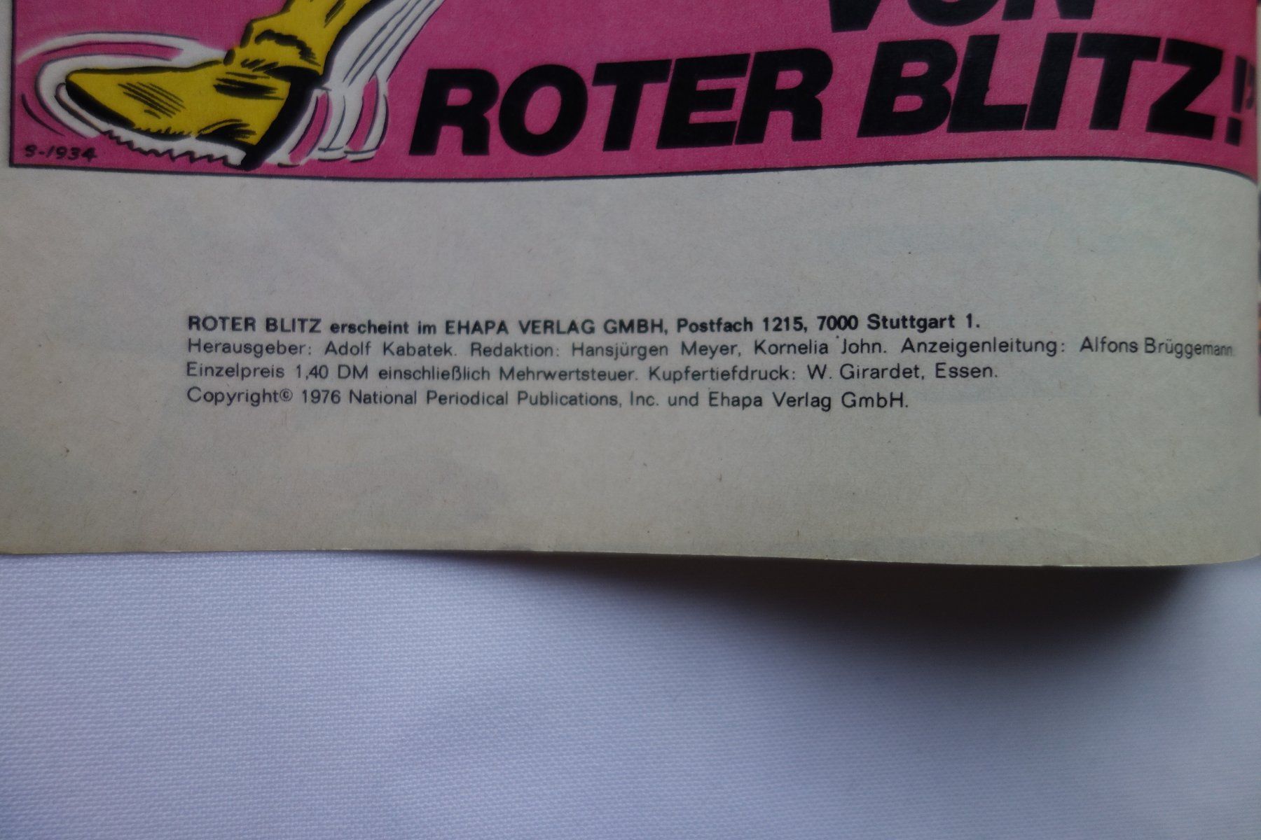 Fumetti: Roter Blitz Sonderheft Nr. 5 - Gratis Versand ! – Usato da Luzern venduto da ron_35 5