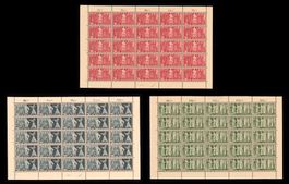 1955 Symb.Darstellungen, 3 Bogen 216x-218x ** zum Postpreis!