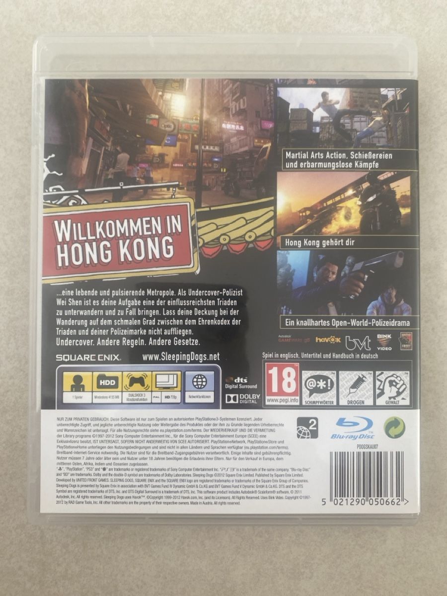 Sony Spiele: Sleeping Dogs für PS3 – Gebraucht aus Suhr von SchnapperCH 1
