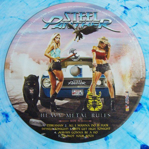 Steel Panther – Heavy Metal Rules - Blue Splattered Clear! | Kaufen auf ...