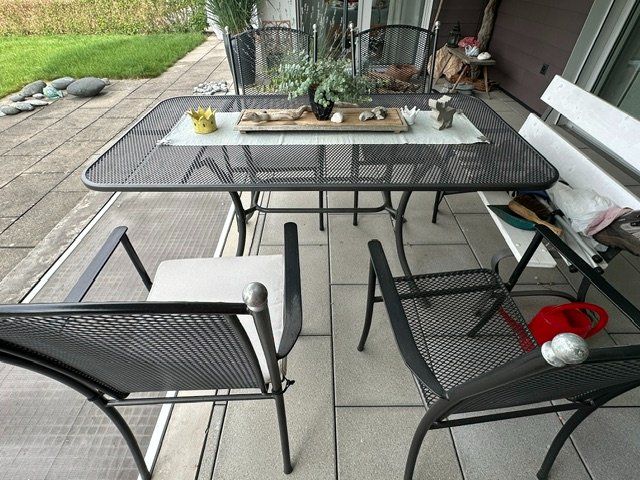 Set di tavolo e panche: Gartentisch Streckmetall inkl. Stühle – Usato da Pfäffikon zh venduto da sambalina 3