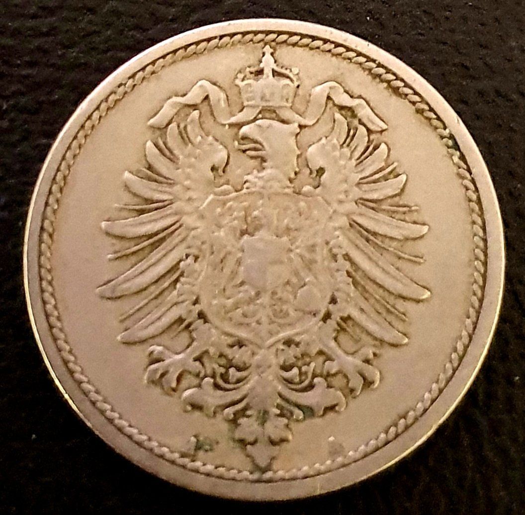 Alle Münzen: 10 Pfennig 1873 A – Gebraucht aus Egerkingen von Acc1
