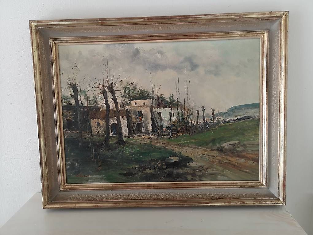 Dipinti: OLIVIERI E. / Paysage Lombard – Usato da Bulle venduto da italicum 1