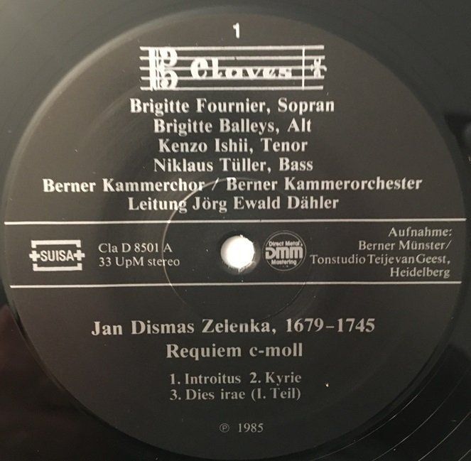 Schallplatten: Jan Dismas Zelenka – Requiem c-moll (LP) – Gebraucht aus Grüningen von azulamarillo_vinyl 3
