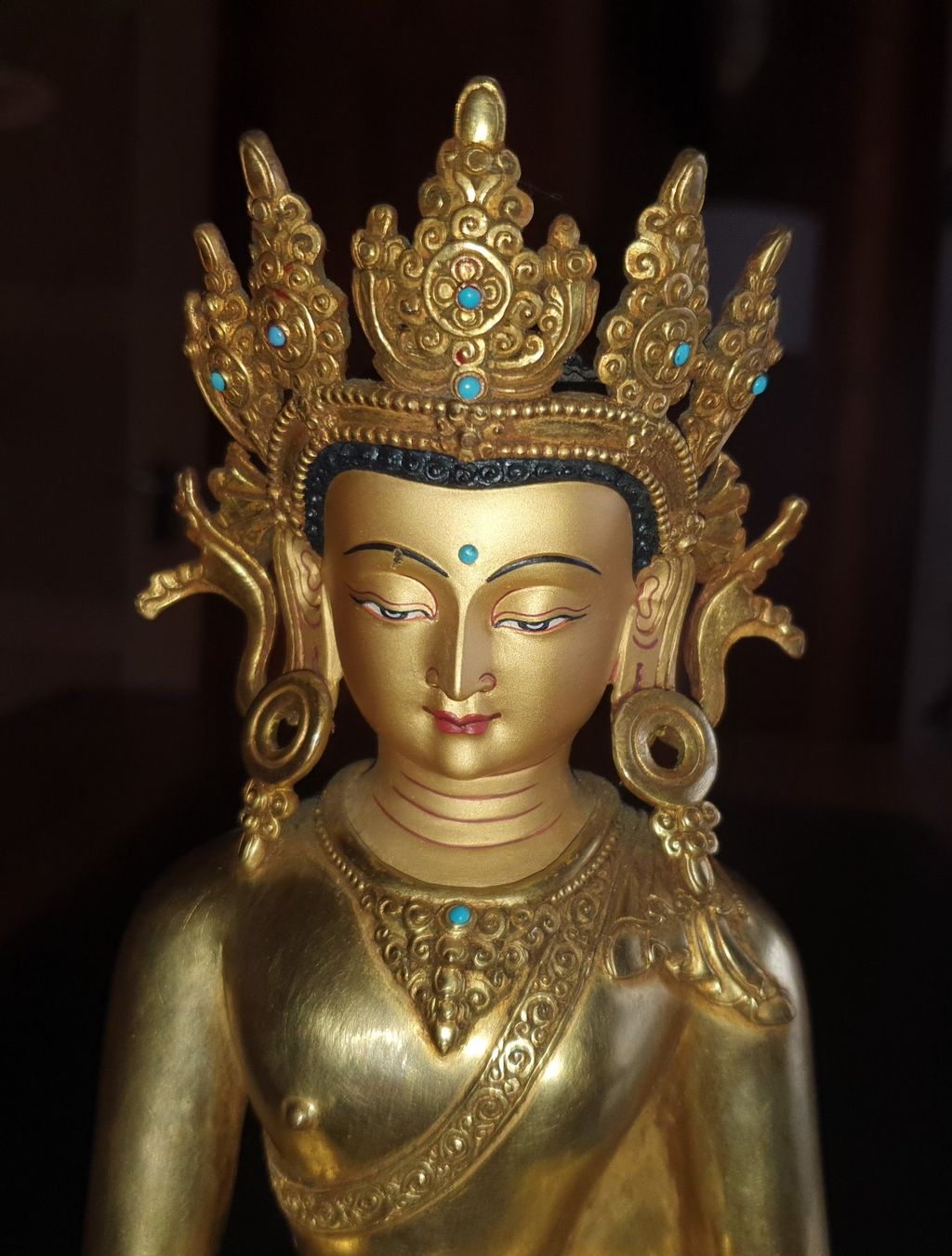 Sculture & Statue: Crown-Buddha – Usato da Waltensburg/Vuorz venduto da Buddhas 2