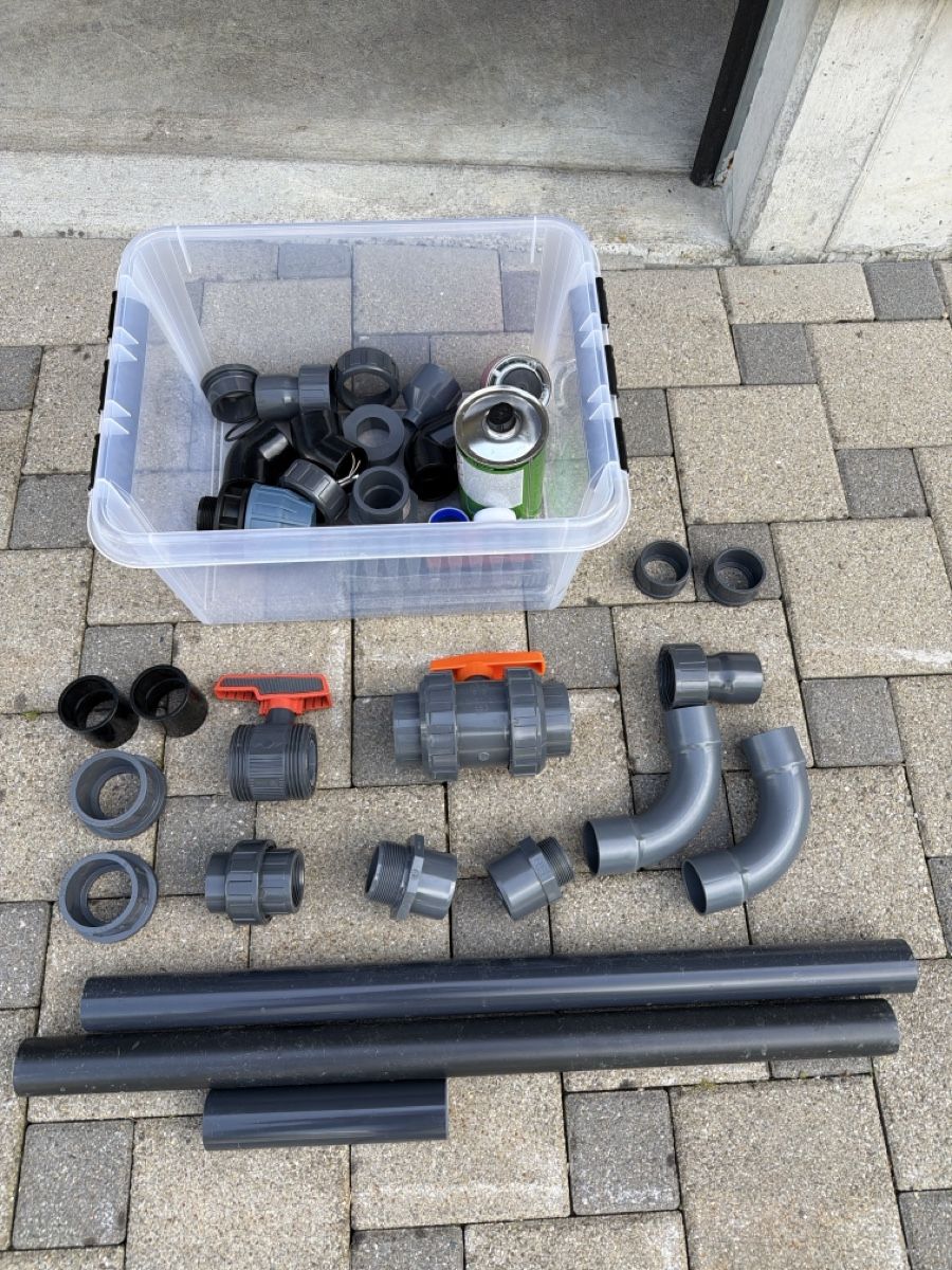 Piscine: 50mm Fitting, Rohr, Verbinder uvm – Nuovo (secondo la descrizione) da Zuzwil SG venduto da Koaxial007