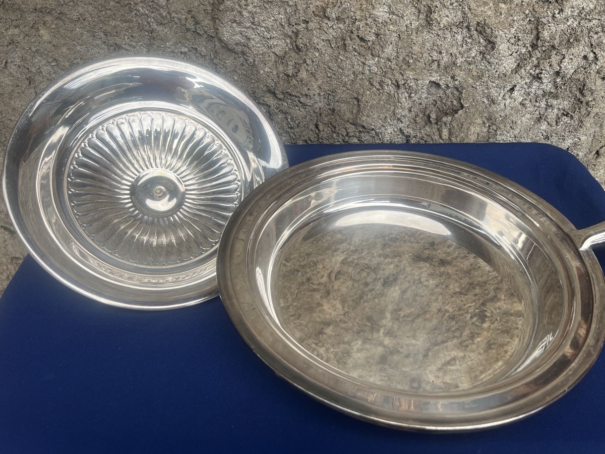Padelle: Servierpfanne Hotelsilber mit Deckel 32 cm – Usato da Brienz BE venduto da hey_z9vg 3