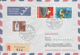 1957  Luftpost Aerogramm Stempel Bethlehem 19.12.1957 chargé