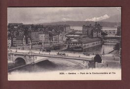 GENEVE - Pont de la Coulouvrenière - 1909