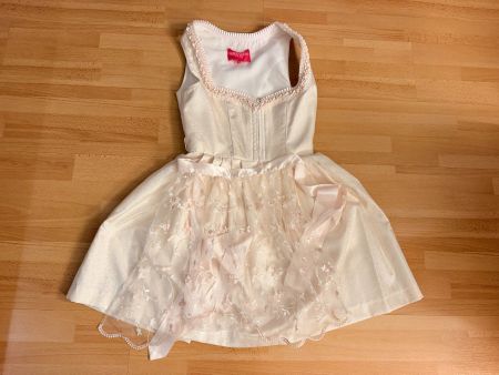 Dirndl Krüger Madl beige Stickerei Grösse 38 neu