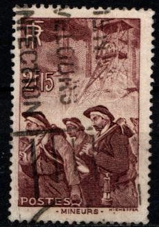 Tutti i francobolli: Timbre poste français "Mineurs" 1939 - Obl. – Usato da Blonay venduto da FRSU