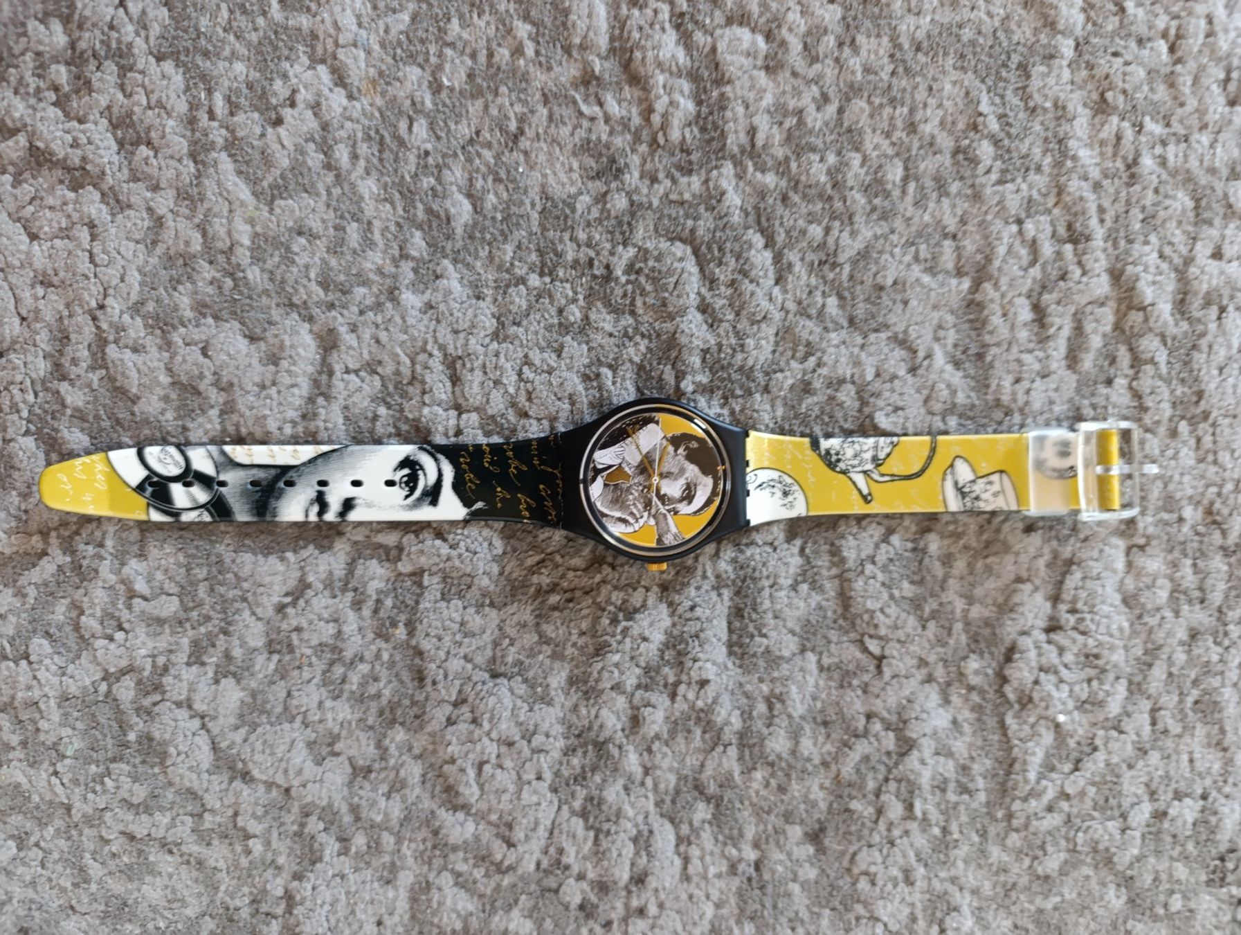 Swatch vintage, Charlie Chaplin (Neuf avec emballage d’origine) à