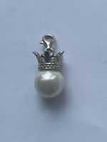 Süsser Thomas Sabo Charm, 925 Silber, Perlemit Krone!