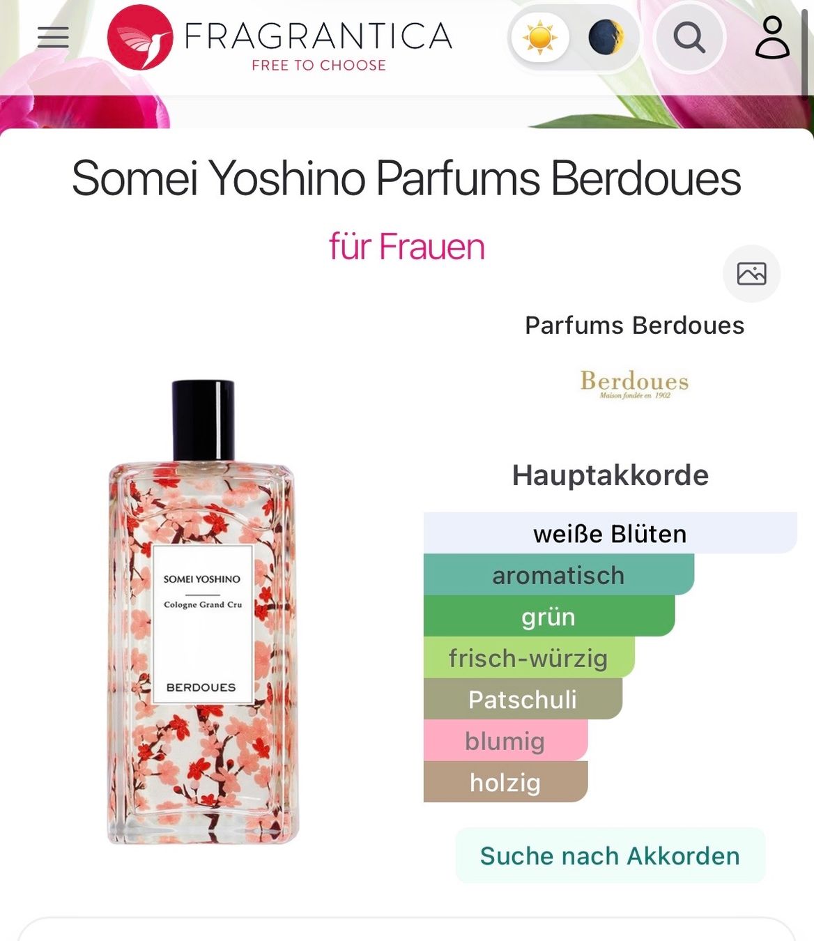 Profumi & Eau de Toilette: BERDOUES SOMEI YOSHINO Abfüllung EDP 2ml. – Nuovo e nell'imballaggio originale da Zürich venduto da deruja 5
