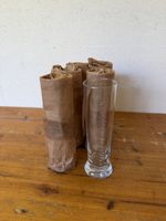 6x Feldschlösschen Biergläser / Stangengläser – mit Reliefsc